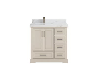 Boston 36 in. W x 22 in. D Left Offset Sink Bathroom Vanity - Willow Bath and Vanity