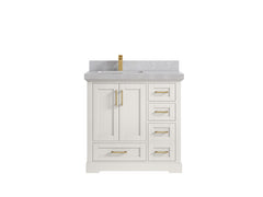 Boston 36 in. W x 22 in. D Left Offset Sink Bathroom Vanity - photo 29