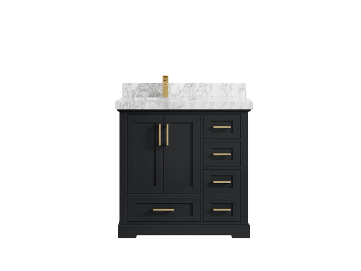 Boston 36 in. W x 22 in. D Left Offset Sink Bathroom Vanity - photo 13