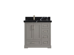 Boston 36 in. W x 22 in. D Left Offset Sink Bathroom Vanity - photo 18