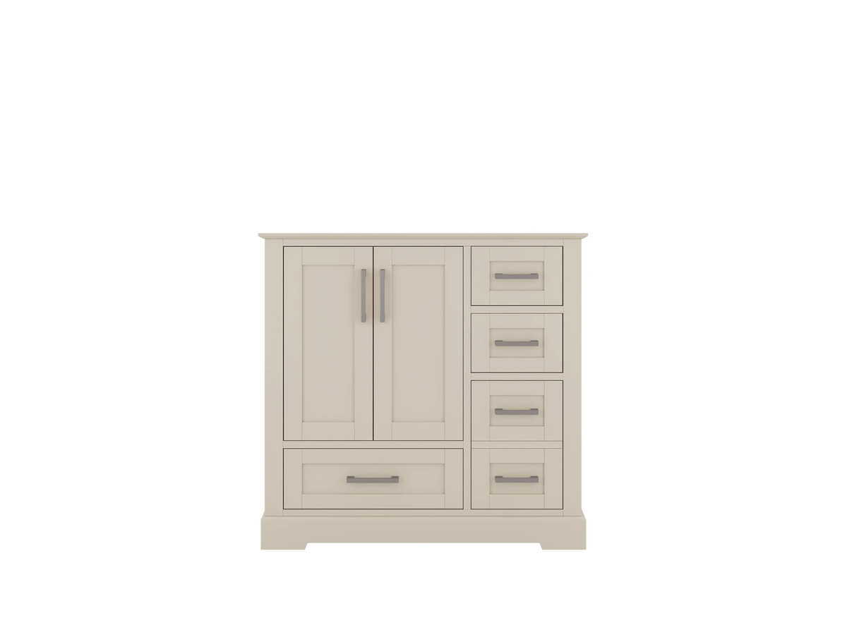 Boston 36 in. W x 22 in. D Left Offset Sink Bathroom Vanity - Willow Bath and Vanity