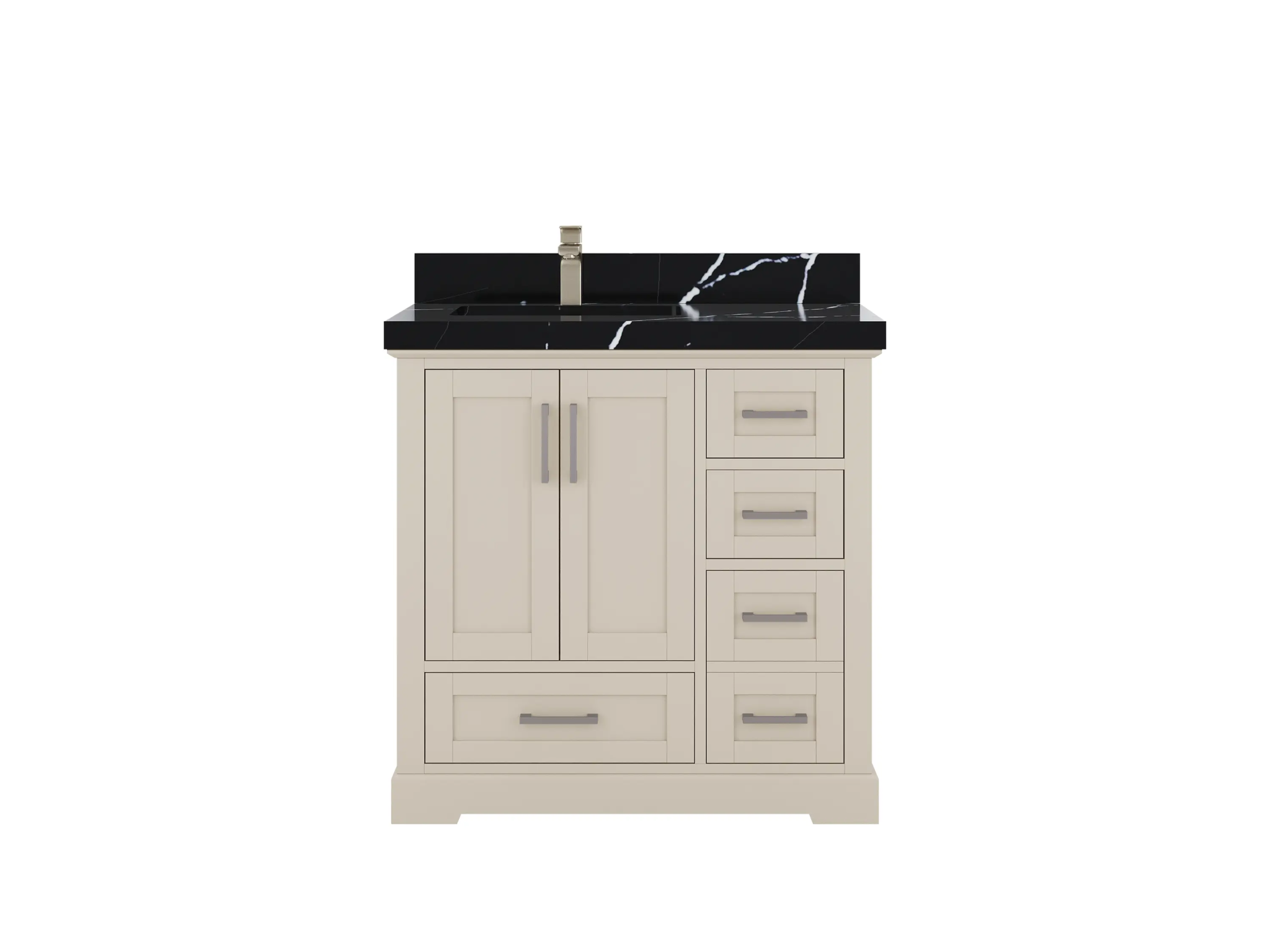 Boston 36 in. W x 22 in. D Left Offset Sink Bathroom Vanity - Willow Bath and Vanity