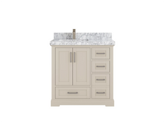 Boston 36 in. W x 22 in. D Left Offset Sink Bathroom Vanity - photo 13