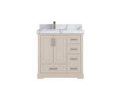 Boston 36 in. W x 22 in. D Left Offset Sink Bathroom Vanity - photo 19