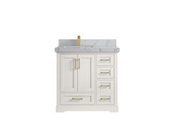 Boston 36 in. W x 22 in. D Left Offset Sink Bathroom Vanity - photo 39
