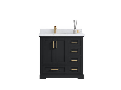 Boston 36 in. W x 22 in. D Left Offset Sink Bathroom Vanity - Willow Bath and Vanity