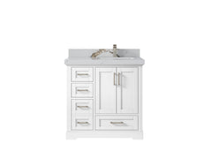 Boston 36 in. W x 22 in. D Right Offset Sink Bathroom Vanity - photo 19