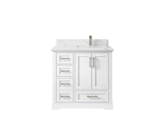 Boston 36 in. W x 22 in. D Right Offset Sink Bathroom Vanity - photo 45