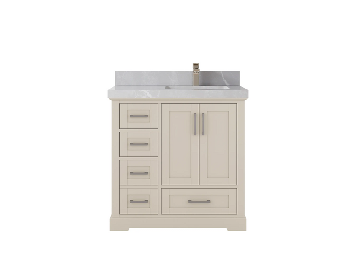 Boston 36 in. W x 22 in. D Right Offset Sink Bathroom Vanity - photo 25