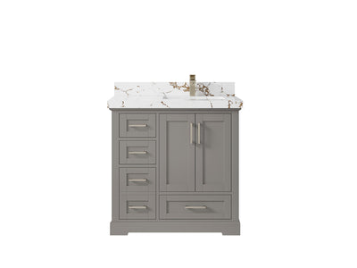 Boston 36 in. W x 22 in. D Right Offset Sink Bathroom Vanity - Willow Bath and Vanity