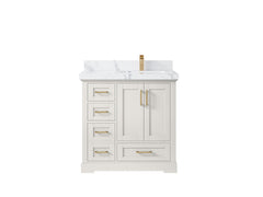 Boston 36 in. W x 22 in. D Right Offset Sink Bathroom Vanity - photo 25
