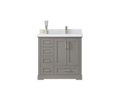 Boston 36 in. W x 22 in. D Right Offset Sink Bathroom Vanity - photo 1