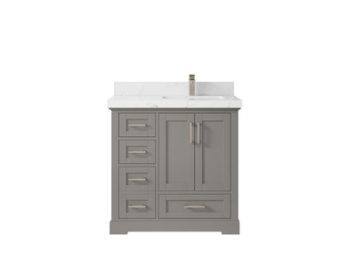 Boston 36 in. W x 22 in. D Right Offset Sink Bathroom Vanity - Willow Bath and Vanity