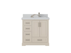 Boston 36 in. W x 22 in. D Right Offset Sink Bathroom Vanity - photo 16