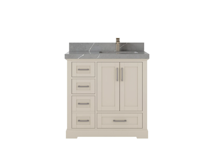 Boston 36 in. W x 22 in. D Right Offset Sink Bathroom Vanity - photo 26