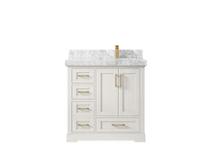 Boston 36 in. W x 22 in. D Right Offset Sink Bathroom Vanity - photo 13