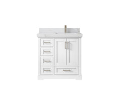 Boston 36 in. W x 22 in. D Right Offset Sink Bathroom Vanity - photo 27