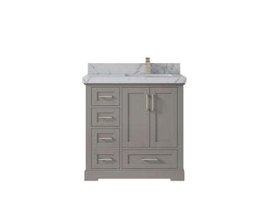 Boston 36 in. W x 22 in. D Right Offset Sink Bathroom Vanity - Willow Bath and Vanity
