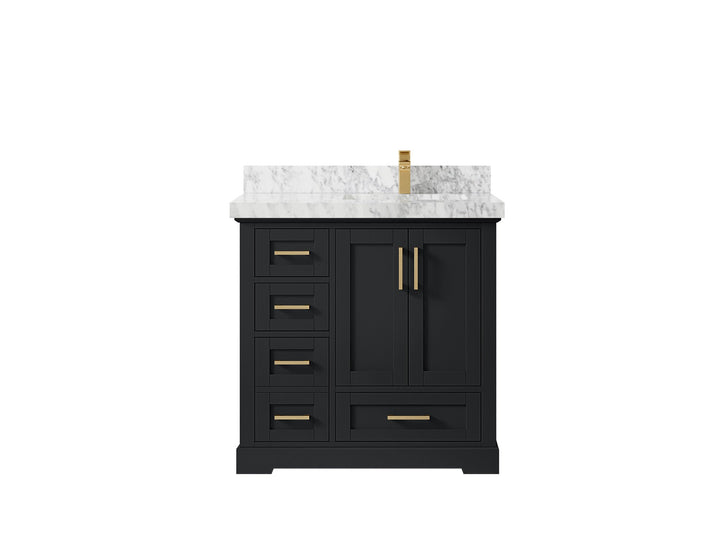 Boston 36 in. W x 22 in. D Right Offset Sink Bathroom Vanity - photo 13