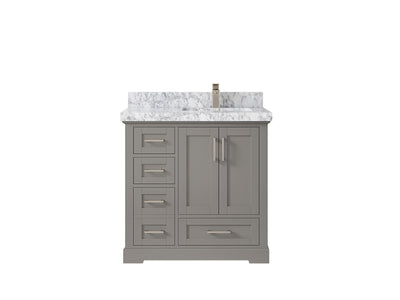 Boston 36 in. W x 22 in. D Right Offset Sink Bathroom Vanity - Willow Bath and Vanity