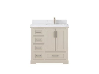 Boston 36 in. W x 22 in. D Right Offset Sink Bathroom Vanity - Willow Bath and Vanity