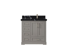 Boston 36 in. W x 22 in. D Right Offset Sink Bathroom Vanity - photo 18