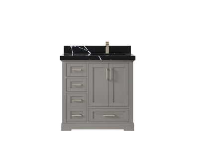Boston 36 in. W x 22 in. D Right Offset Sink Bathroom Vanity - Willow Bath and Vanity