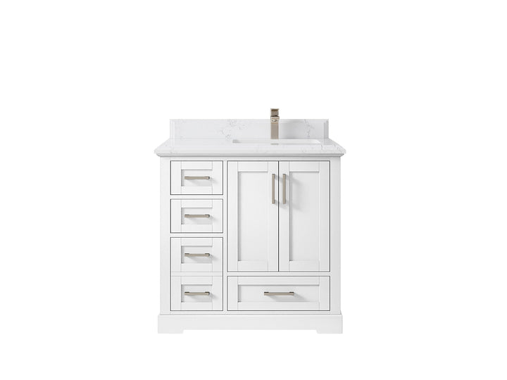 Boston 36 in. W x 22 in. D Right Offset Sink Bathroom Vanity - photo 47