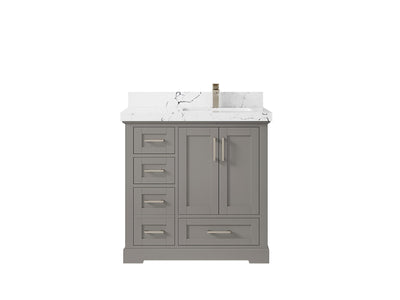 Boston 36 in. W x 22 in. D Right Offset Sink Bathroom Vanity - Willow Bath and Vanity
