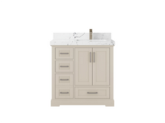 Boston 36 in. W x 22 in. D Right Offset Sink Bathroom Vanity - photo 29
