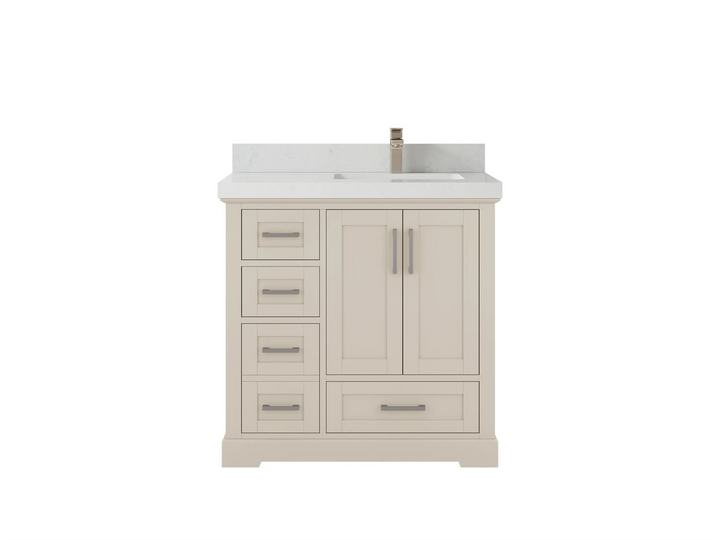 Boston 36 in. W x 22 in. D Right Offset Sink Bathroom Vanity - photo 14