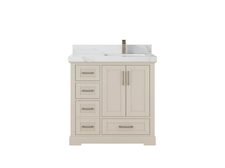 Boston 36 in. W x 22 in. D Right Offset Sink Bathroom Vanity - photo 20