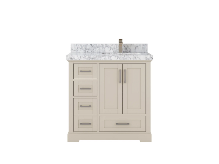 Boston 36 in. W x 22 in. D Right Offset Sink Bathroom Vanity - photo 13