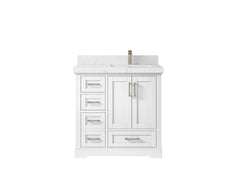 Boston 36 in. W x 22 in. D Right Offset Sink Bathroom Vanity - photo 23