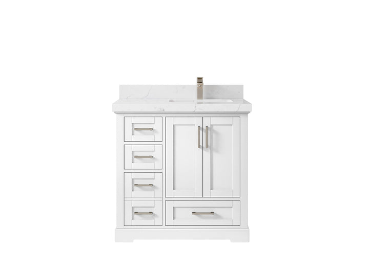 Boston 36 in. W x 22 in. D Right Offset Sink Bathroom Vanity - photo 23