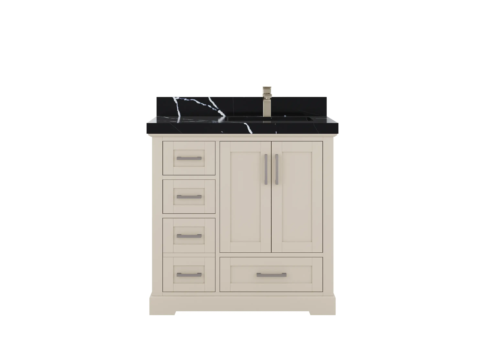 Boston 36 in. W x 22 in. D Right Offset Sink Bathroom Vanity - Willow Bath and Vanity