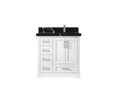 Boston 36 in. W x 22 in. D Right Offset Sink Bathroom Vanity - photo 17
