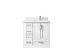 Boston 36 in. W x 22 in. D Right Offset Sink Bathroom Vanity - photo 49