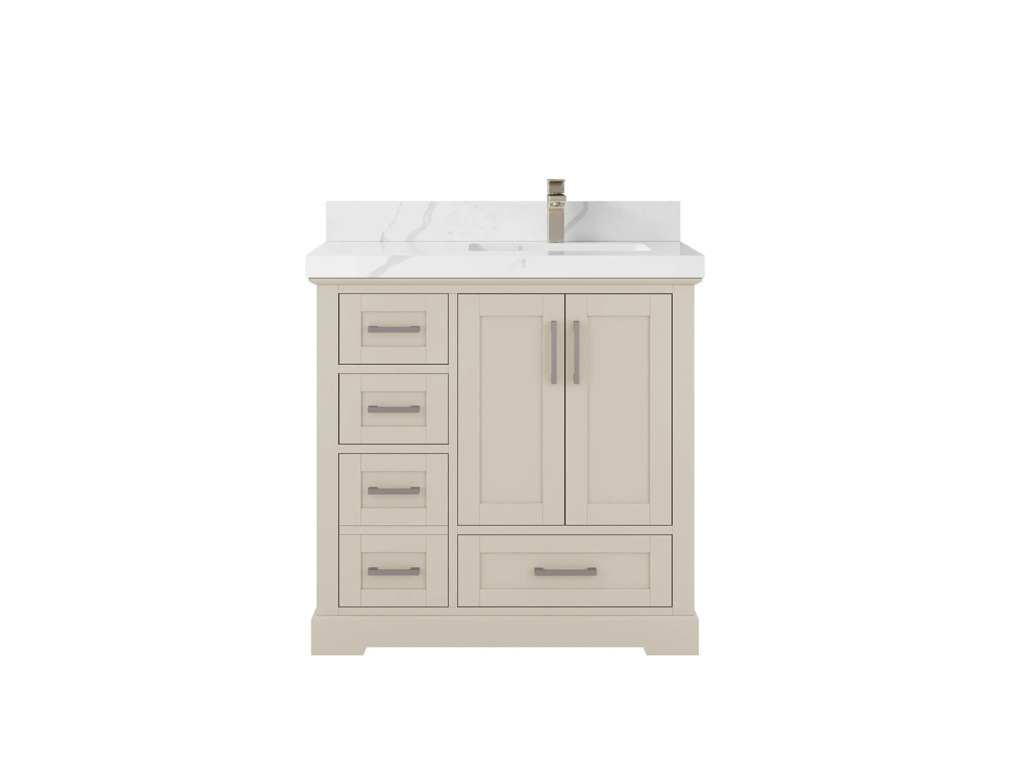 Boston 36 in. W x 22 in. D Right Offset Sink Bathroom Vanity - Willow Bath and Vanity