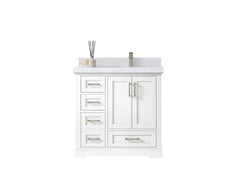 Boston 36 in. W x 22 in. D Right Offset Sink Bathroom Vanity - photo 1