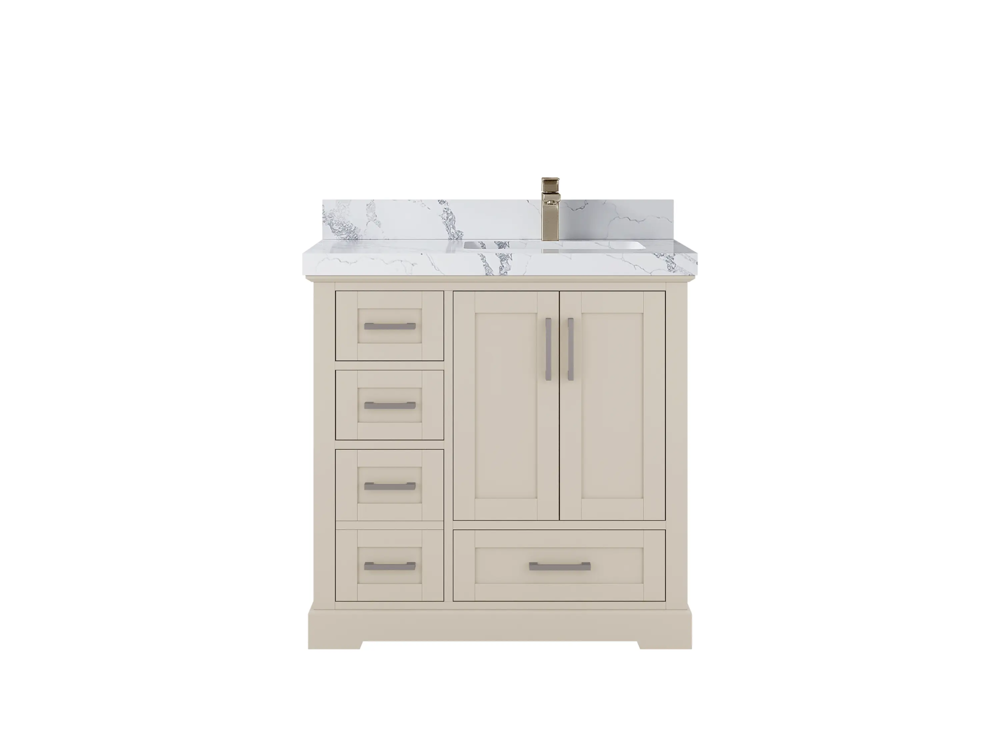 Boston 36 in. W x 22 in. D Right Offset Sink Bathroom Vanity - Willow Bath and Vanity