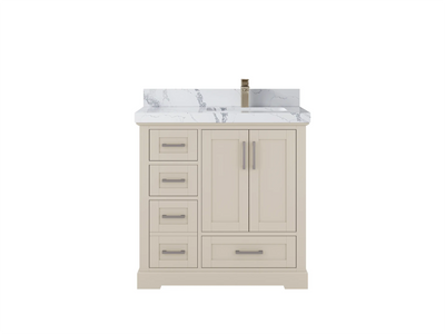 Boston 36 in. W x 22 in. D Right Offset Sink Bathroom Vanity - Willow Bath and Vanity