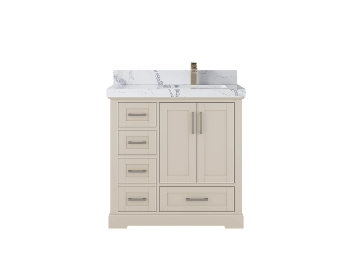 Boston 36 in. W x 22 in. D Right Offset Sink Bathroom Vanity - photo 19