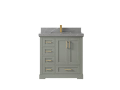 Boston 36 in. W x 22 in. D Center Sink Bathroom Vanity - photo 31
