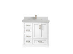 Boston 36 in. W x 22 in. D Center Sink Bathroom Vanity - photo 14