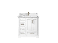 Boston 36 in. W x 22 in. D Center Sink Bathroom Vanity - photo 38