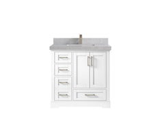 Boston 36 in. W x 22 in. D Center Sink Bathroom Vanity - photo 30