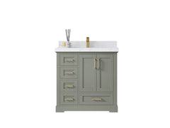 Boston 36 in. W x 22 in. D Center Sink Bathroom Vanity - photo 1