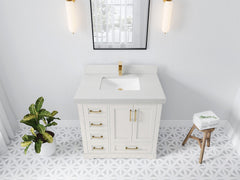 Boston 36 in. W x 22 in. D Center Sink Bathroom Vanity - photo 13