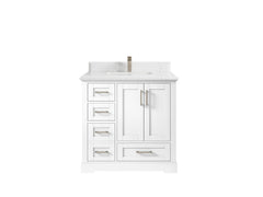 Boston 36 in. W x 22 in. D Center Sink Bathroom Vanity - photo 46